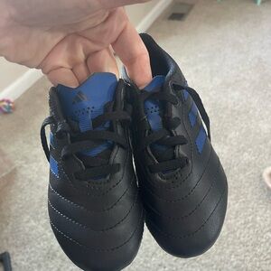 adidas Kids Black and Blue Lace-Up Sneakers